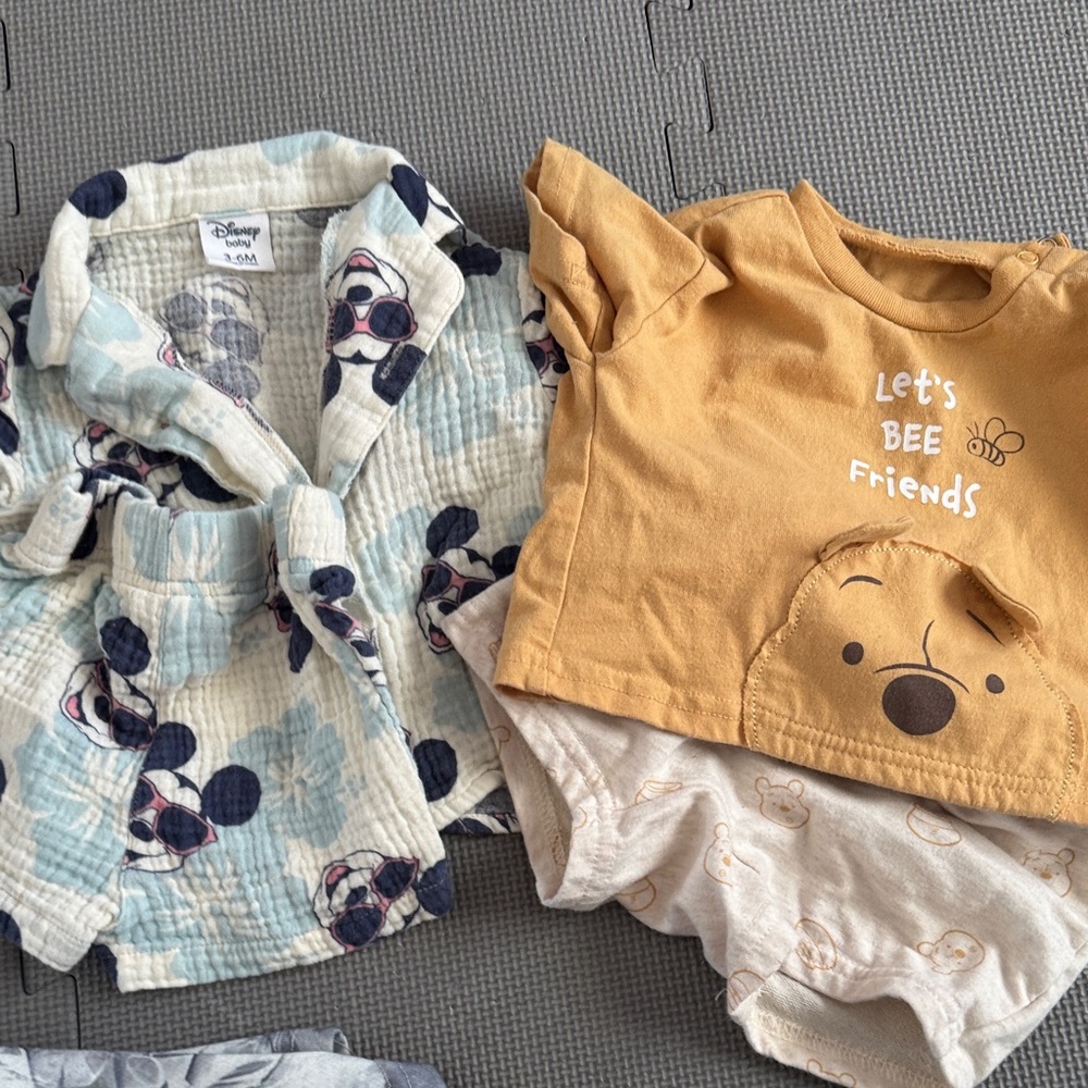 Disney Blue and Yellow Baby Outfit Set